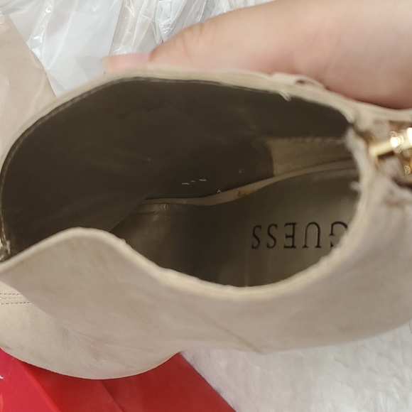 Guess Dakayla Open Toes Suede Heels Size 6.5 - Picture 4 of 8